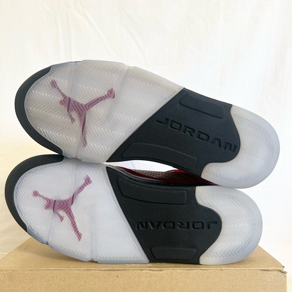 Jordan 5 Raging Bull Red size 12 DD0587-600 2021 PRE-OWNED VNDS - Picture 7 of 9